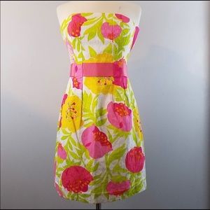 Lily Pulitzer Vanessa Floral Strapless Dress